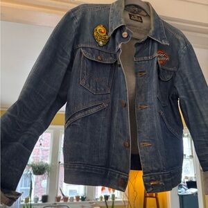 MAVERICK Harley-Davidson Blue Denim Jacket with Patches